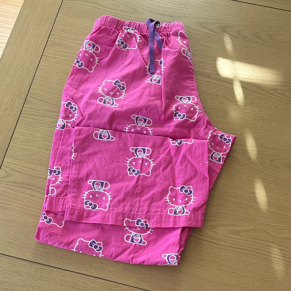 Hello Kitty Fuchsia Pajama Bottoms for Kids